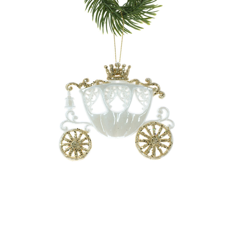 Starlight Collection Gold Carriage Ornament (Pack Of 4) Wayfair